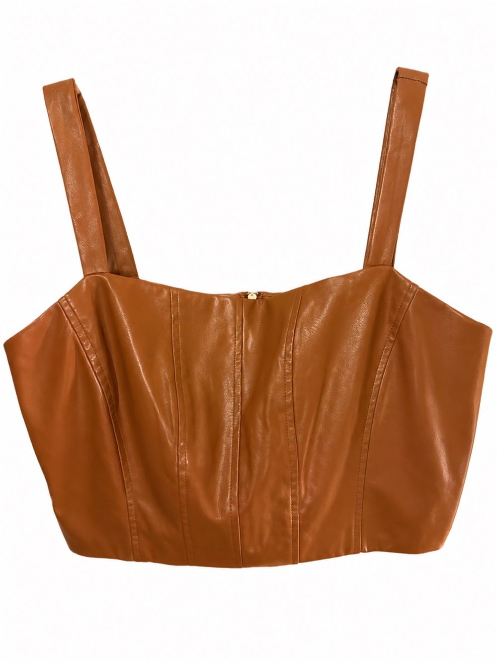 Jason Wu Faux Leather Skirt & Cropped Top 2-Piece Set. Originally priced at $375 - Picture 3 of 4